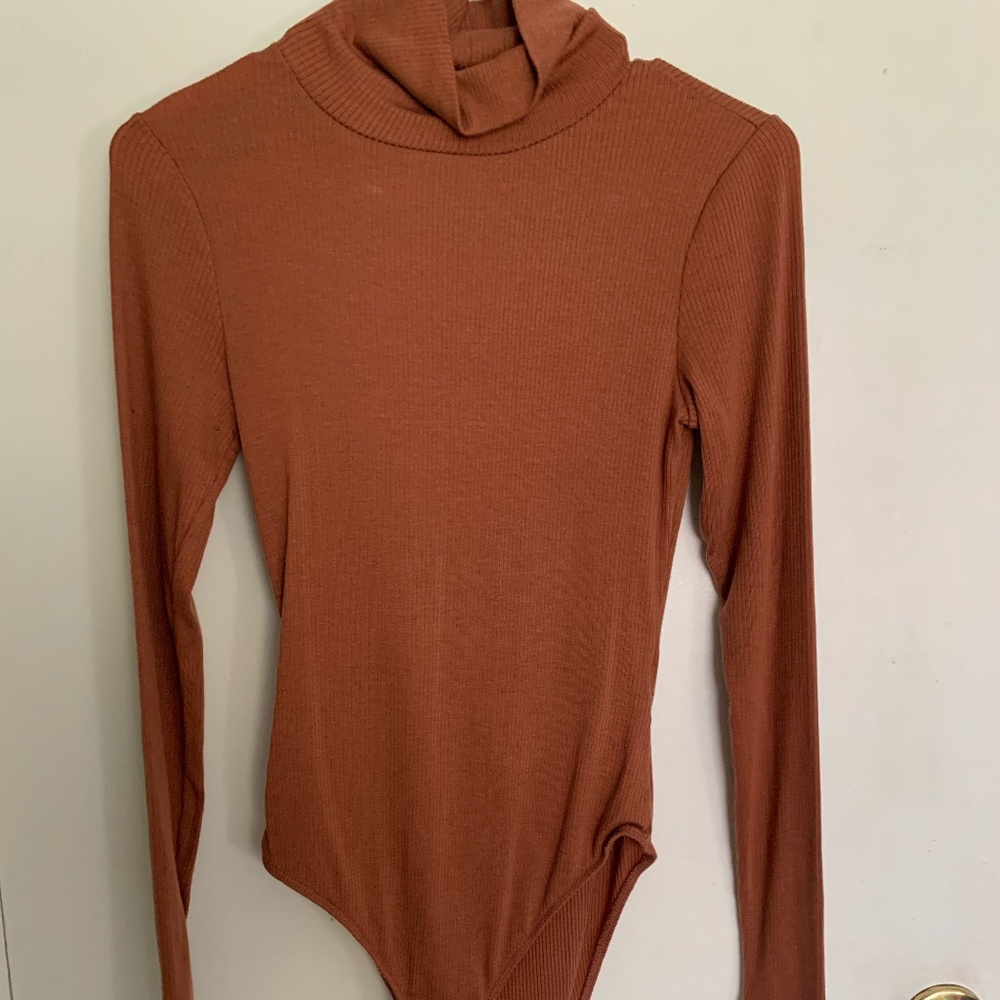 Everlane: The Pima Micro-Rib Turtleneck BodySuit Size Small